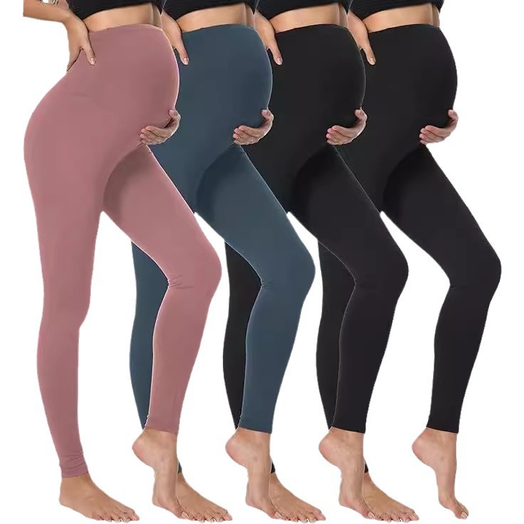 Autumn And Winter Maternity Pants High Waisted Belly Support Pants - Image 4