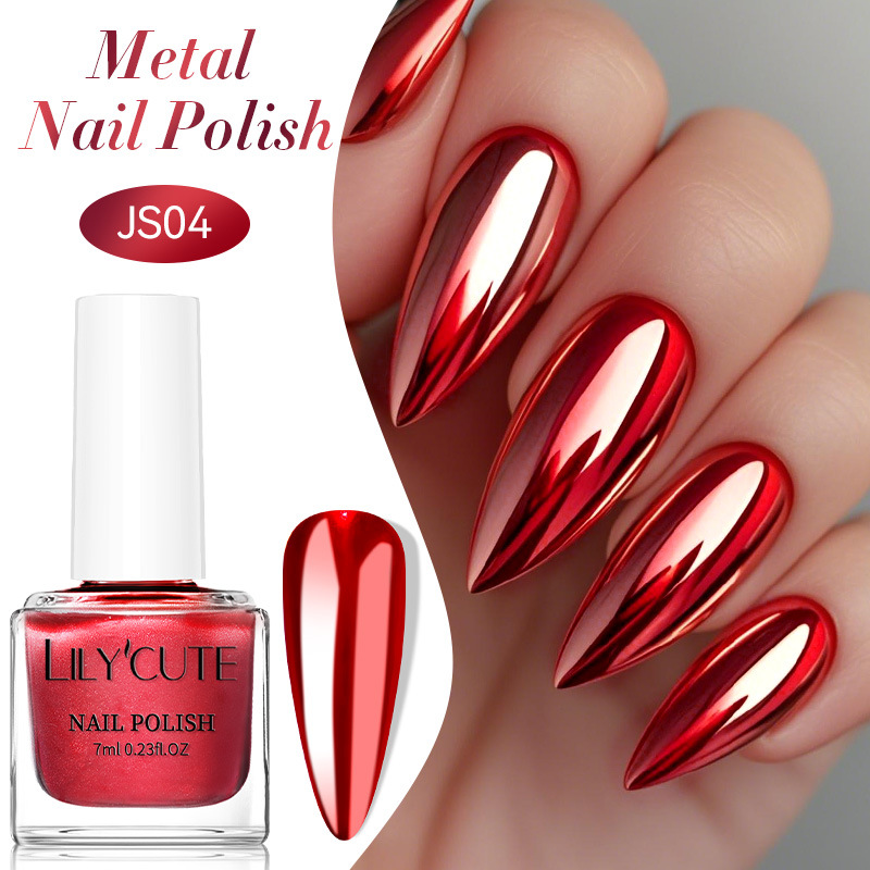 Quick-dry Metallic Mirror Nail Polish, No Baking Required 9