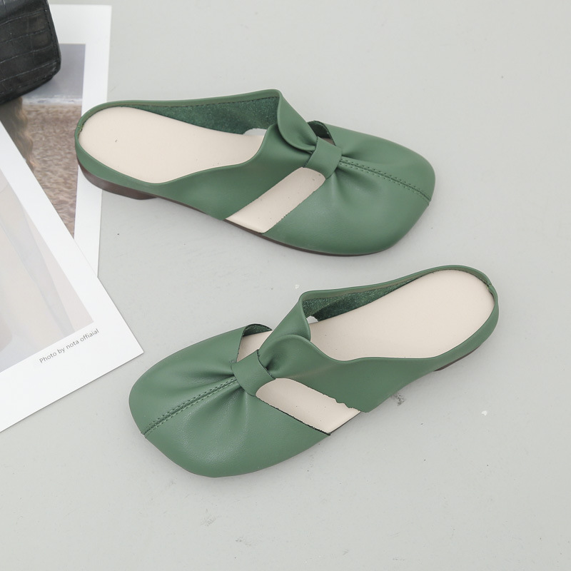 Flat Soled Casual Closed-Toe Half Slippers 20 ad0df727 0485 4f51 b679 e9b21ffc76d1