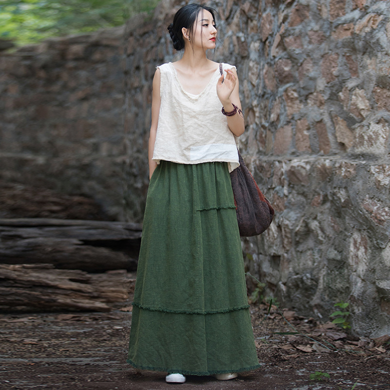 Sand-fried Brushed-soft Casual Versatile Skirt