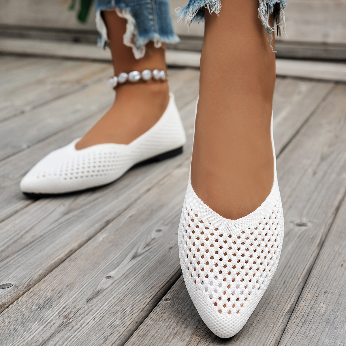 Women's slip-on loafers – final styling shot