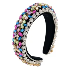 European And American Court Style Luxury Diamond-laid Headband - Pshv02 - View 1