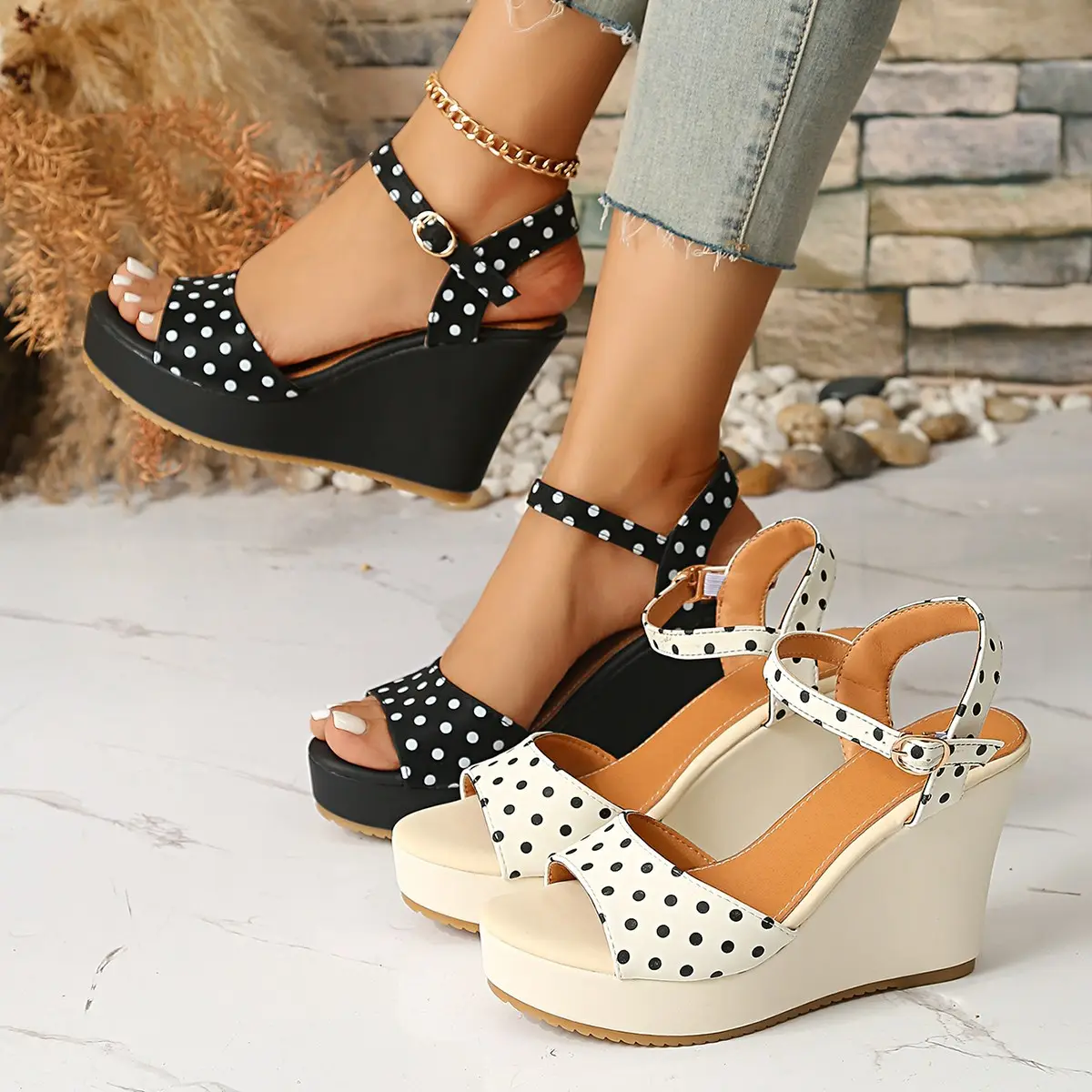 Womens Platform Wedge Sandals