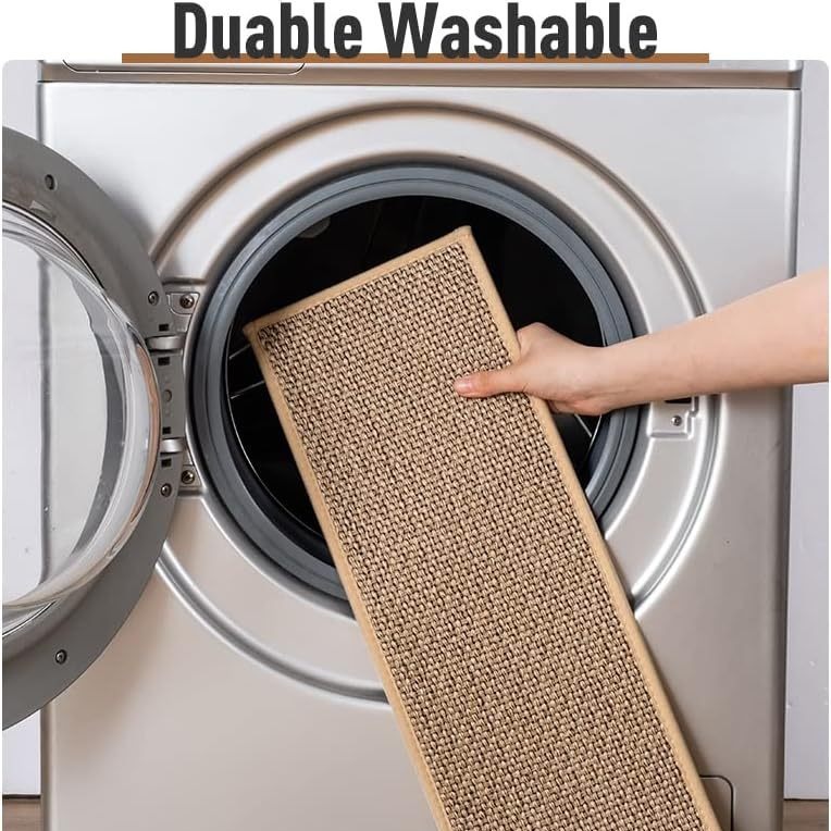 Nordic Staircase Linen Floor Mat