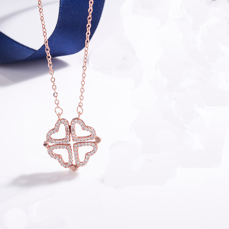 S925 Silver Multi-wear Clover Necklace For Women