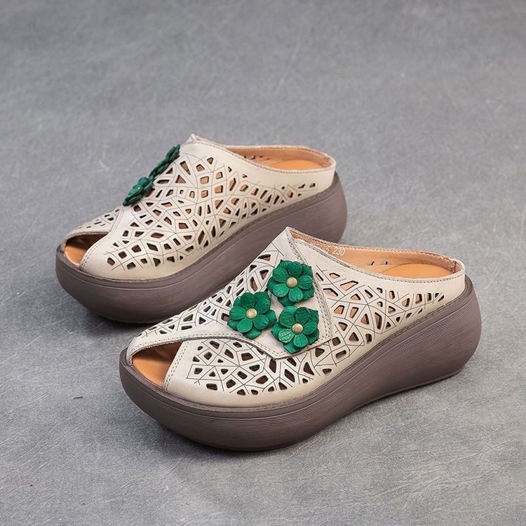 Summer New Arrival Retro Ethnic-style Thick-soled Breathable Shoes
