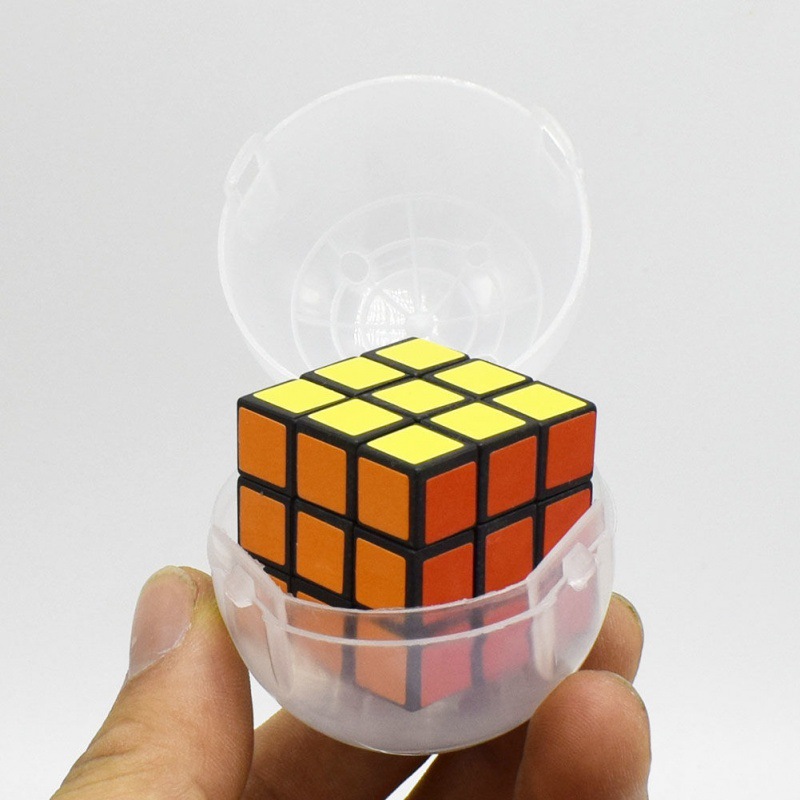 Puzzle Egg Transparent Conjoined Ball Rubik’s Cube Toy Coin-operated Oval Toy
