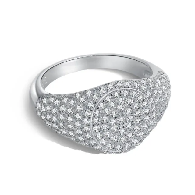 Gold plated Ring Female Starry With Diamonds Design Sense Ins Special interest Design Silver - Shop at LoveMi