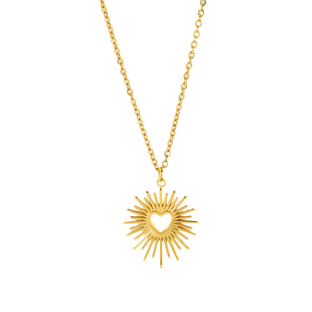 All-match Titanium Steel Sun Love Pendant