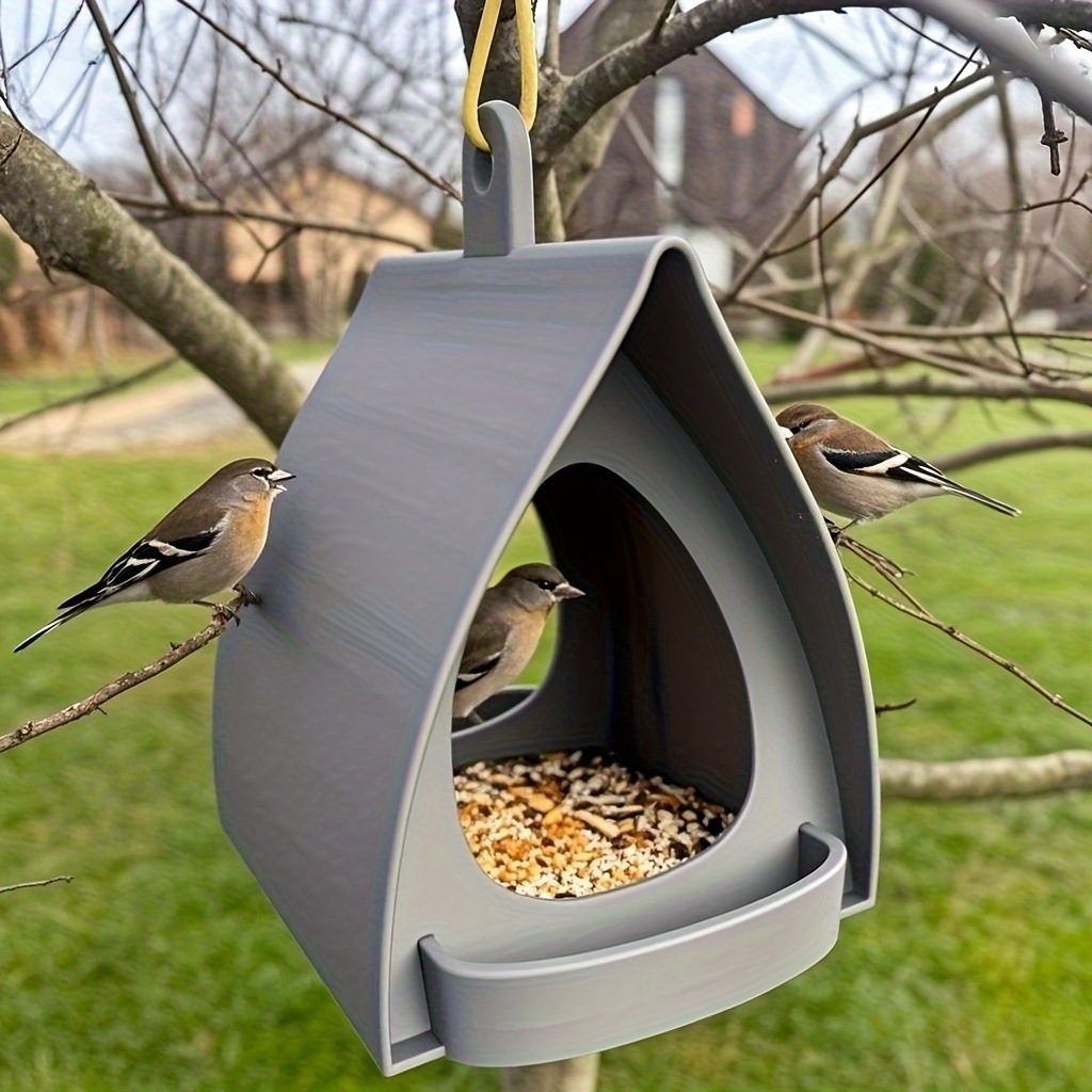 Cross-border New Arrival Plastic Hanging Bird Feeder Durable Outdoor Hanging Bird Feeder — image 1