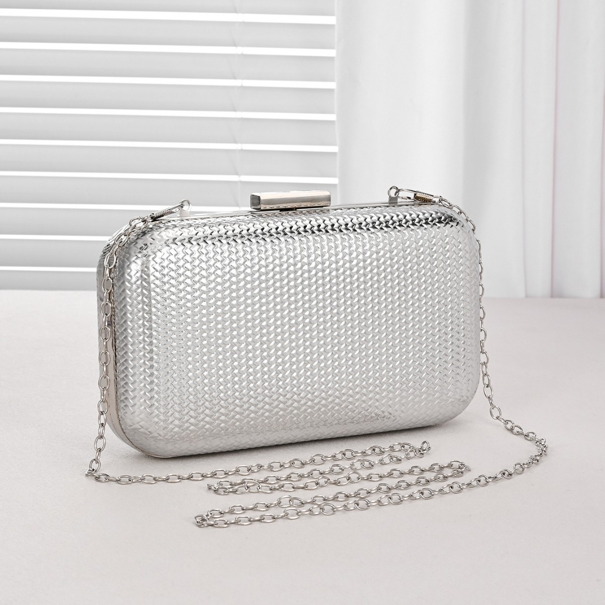 PU Chain Clutch Bag, picture 2 of 4