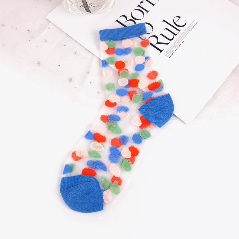 Colored Dots Blue Heel