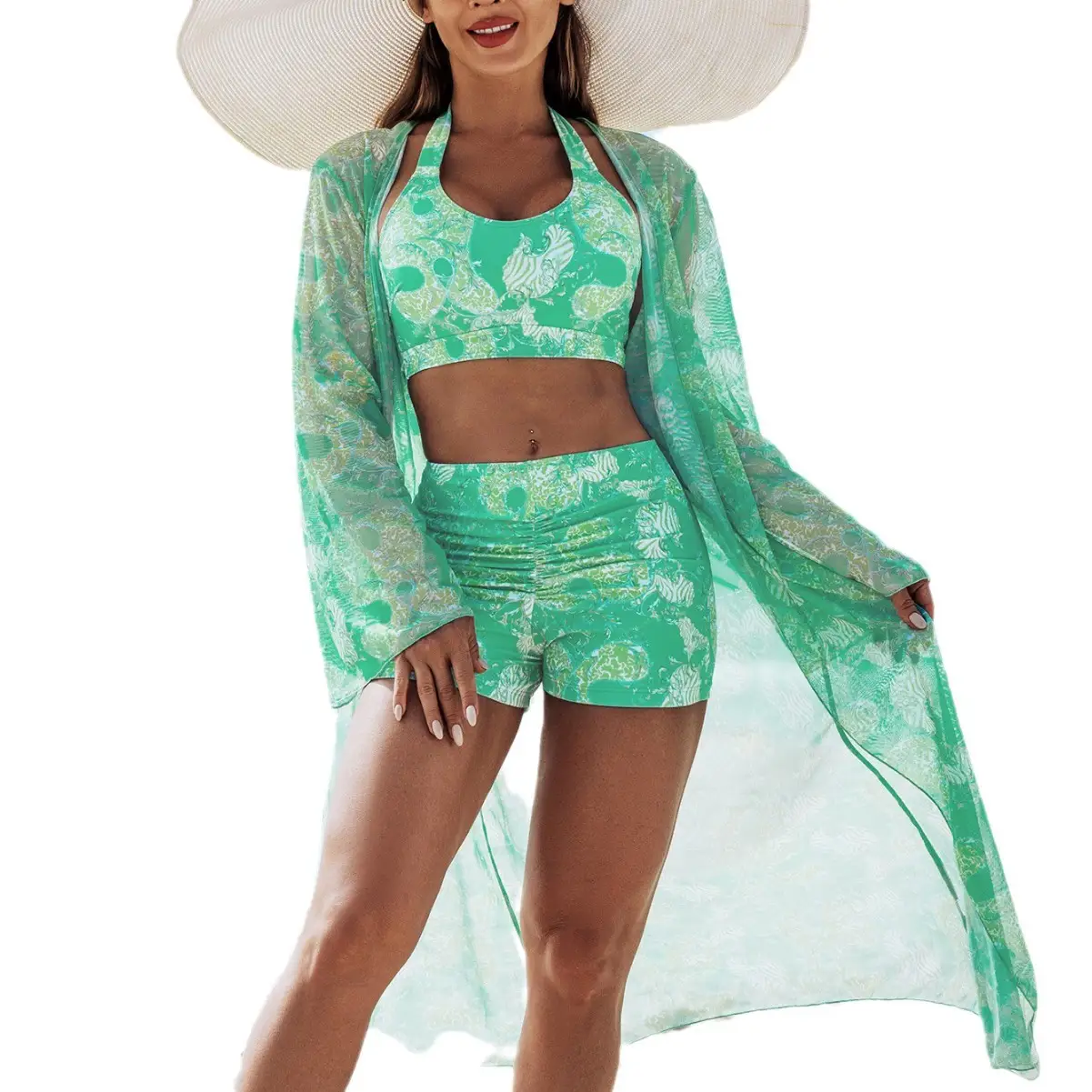 European And American-style Fashionable Womens Three-piece Bikini
