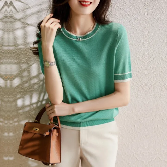Fashionable Women's All match Thin Top Green - Shop at LoveMi