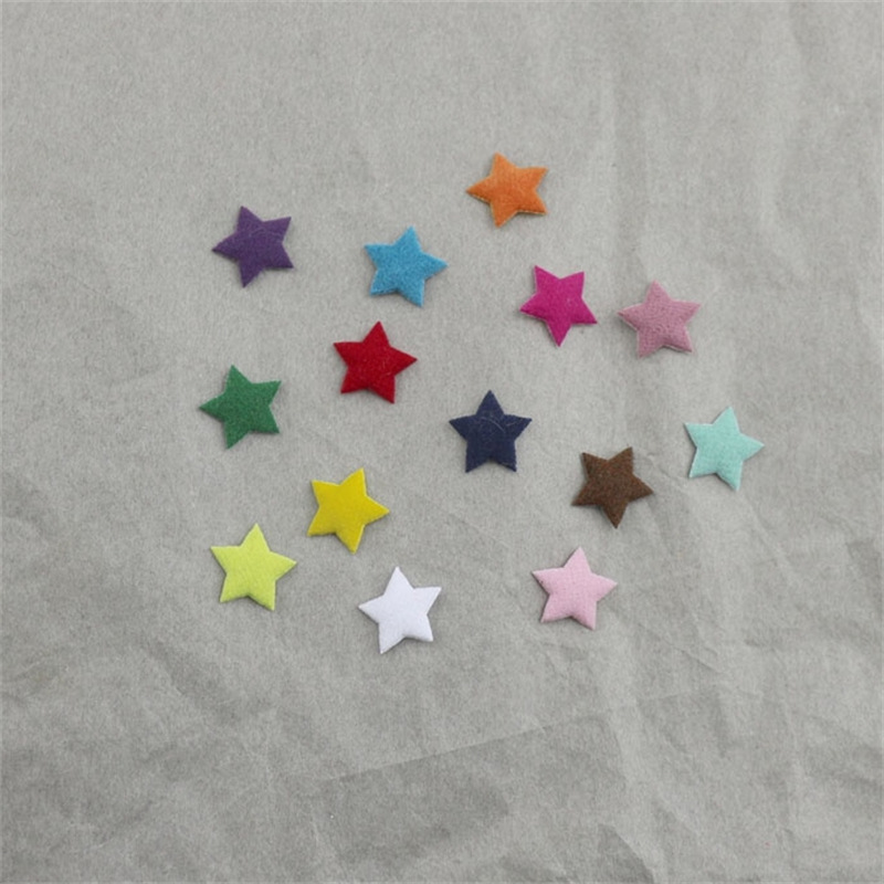 13cm Flocked Fabric Star Accessories For Clothing Trimmings And Accessories - Image 1