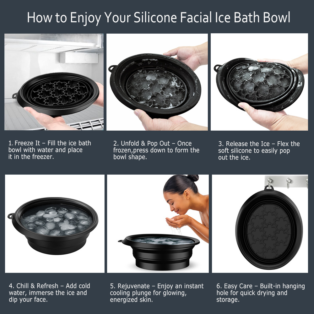 Folding Basin Portable Silicone Ice Pack Basin