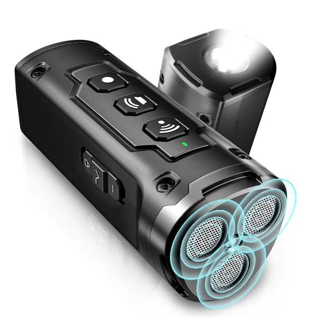 Dog Drive Ultrasonic Three head Bark Plug Torch Dog Drive Artifact Anti Dog Bark Deterrent Device With LED Flashlight Xp30 Black - Shop at LoveMi