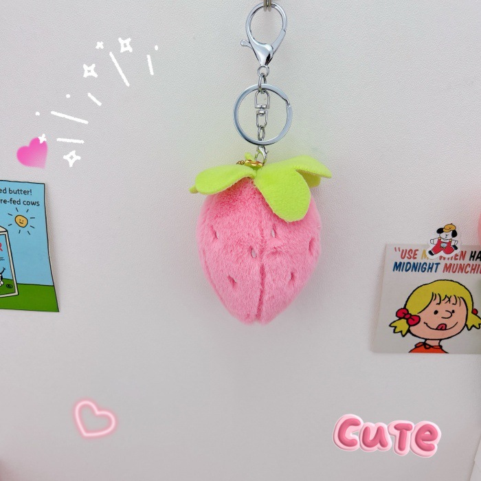 Title 11, Creative Plush Cute Fruit Keychain Pendant