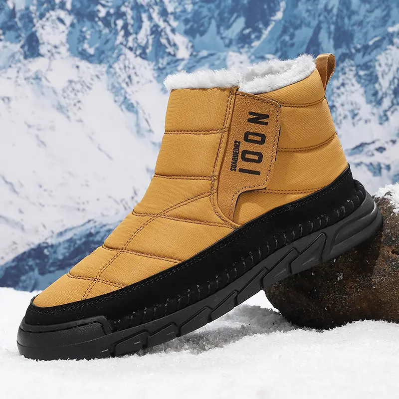 Plus-size Mens Winter Snow Waterproof Non-slip Cotton