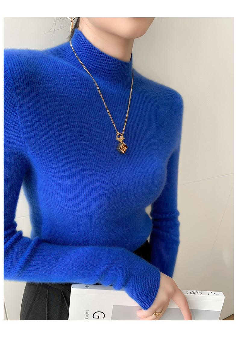 Title 6, Seamless Half Turtleneck Cashmere Autumn And Wi...