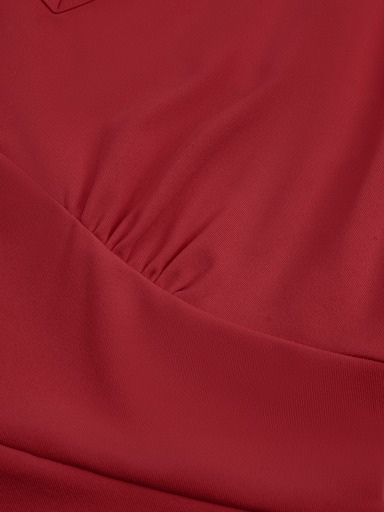 European And American V-neck Sleeveless Ruffled Hem Dress