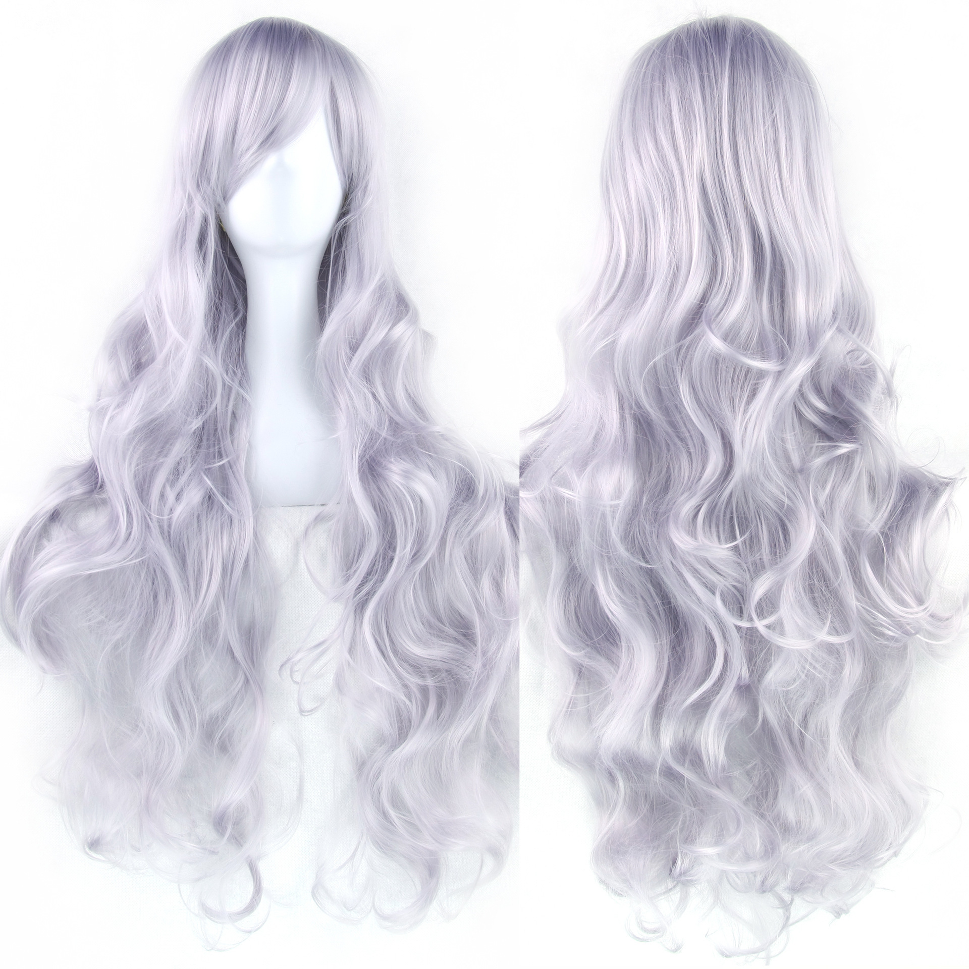 Pure Color All-matching COS Long Curly High-temperature Fiber Wig 9