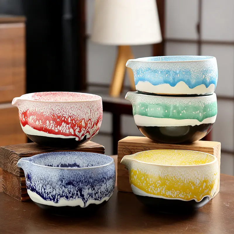 Round-spouted Tea-tasting Bowl Ceramic Tea Set Accessory