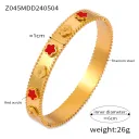 Z045 Gold Red Acrylic