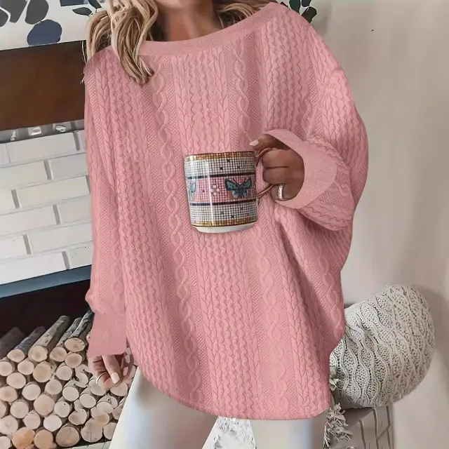 Autumn And Winter Lazy Loose Pullover Sweatershirt Pink - Shop at LoveMi