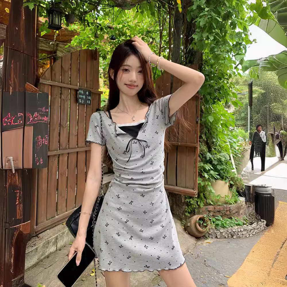 Short Gray Dress