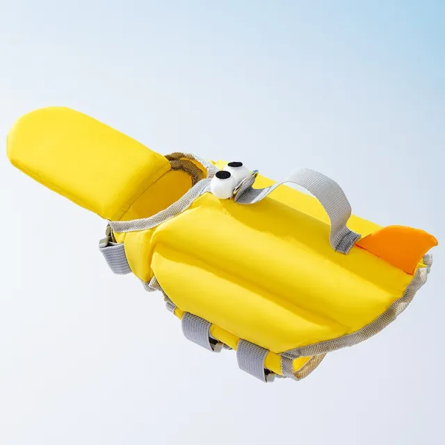 Dog Swimsuit Big Eyed Cute Life Jacket Summer Swimming Rock Yellow - Shop at LoveMi