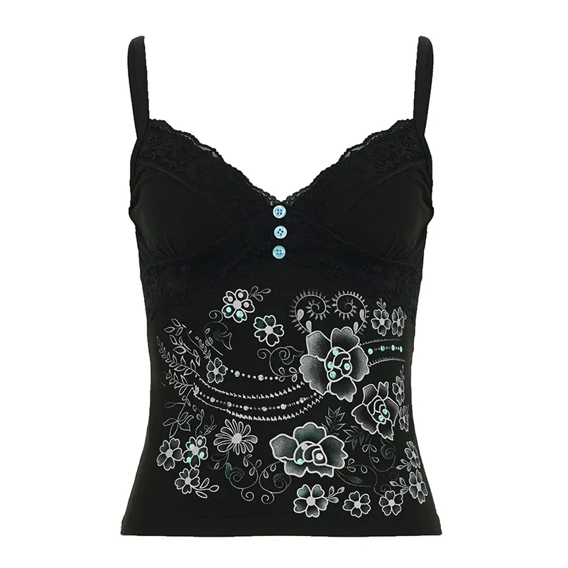 V-neck Camisole With Straps Sexy Low-cut Base Top For A Sassy Chic Look - Black