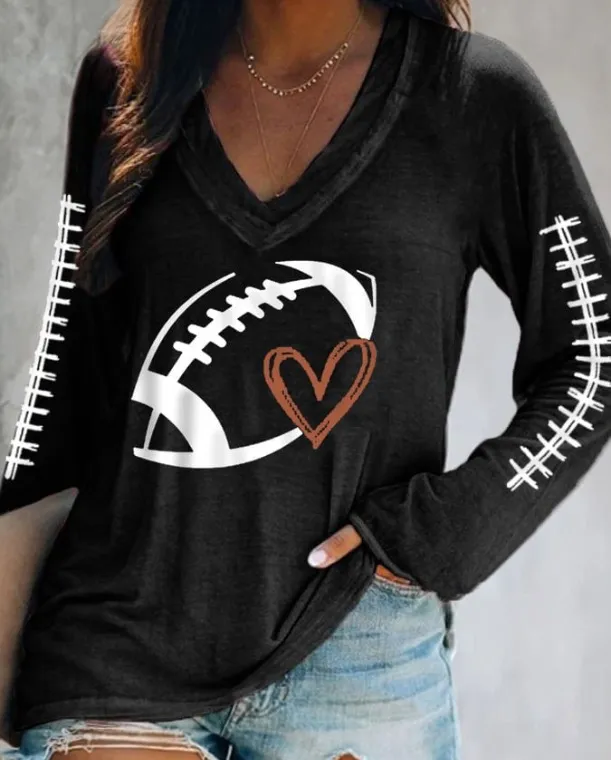 Women's Fashion Letter Printing T shirt Black - Shop at LoveMi