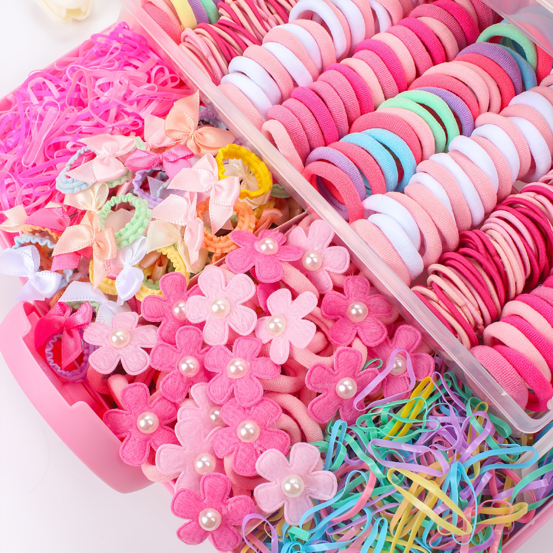 Children's Hair Ring Hairpin And Headdress Set In A Box