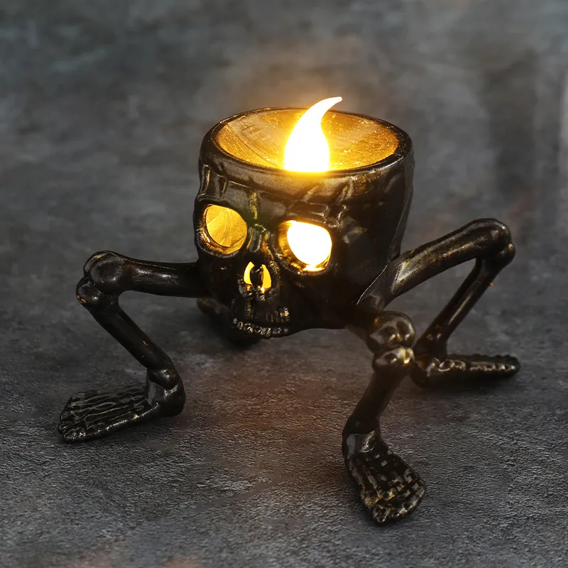 Halloween Skull Hand Lantern Atmosphere Decoration Props Skull Foot Night Lantern Halloween Candle Lantern – image 6