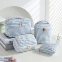 Four Set Blue With Dots
