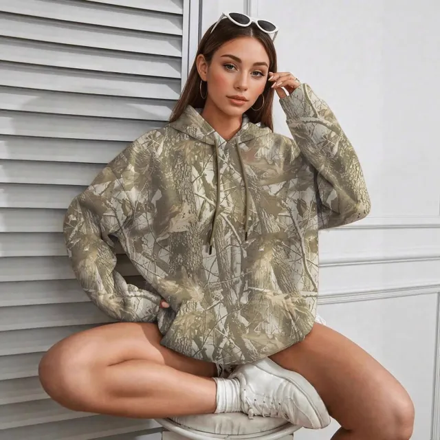 Hoodie Long Sleeve Jungle Maple Leaf Branches Color 3 2Xl - Shop at LoveMi