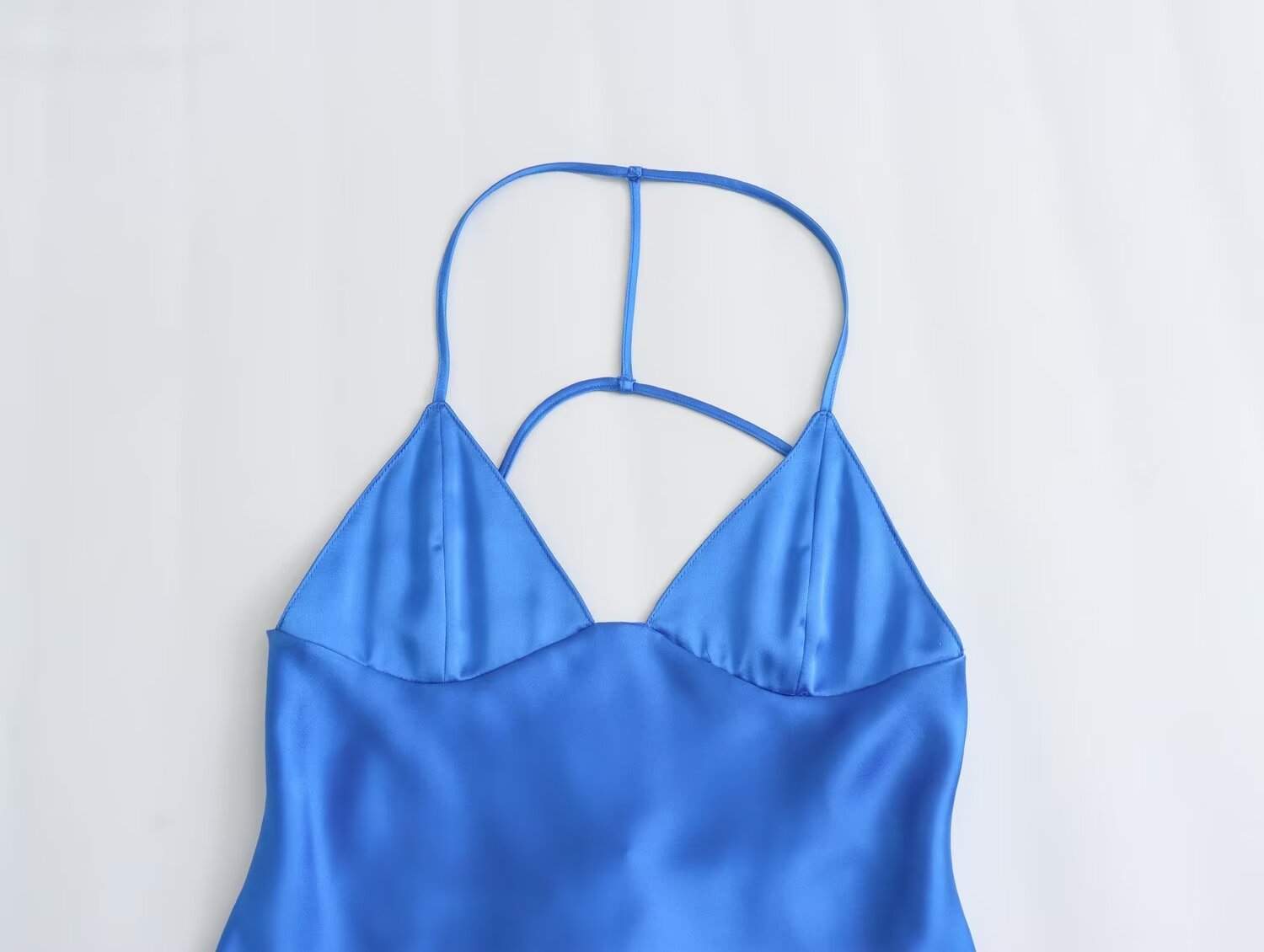 Women's Spring Clothing Casual Underwear Silk Satin Texture Dress