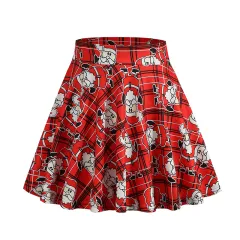 Christmas Women's Dress Plaid - 15 Plaid Santa-S - View 1