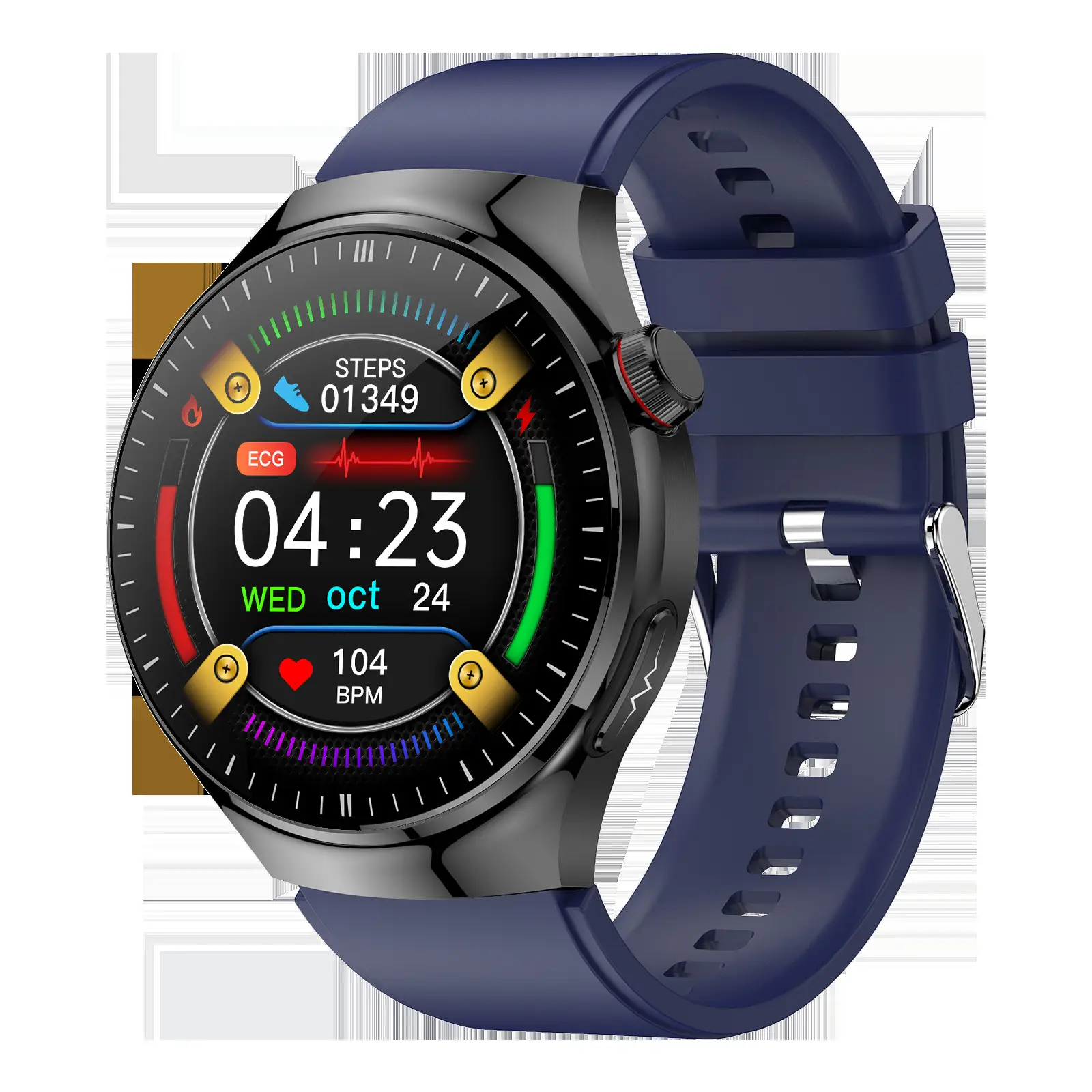 Health Checkup ECG Body Fat Uric Acid And Lipid Profile Testing Bluetooth Calling Smartwatch