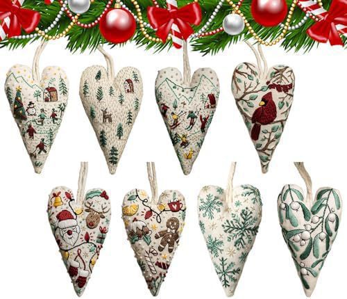 Snowflake Embroidered Pendant