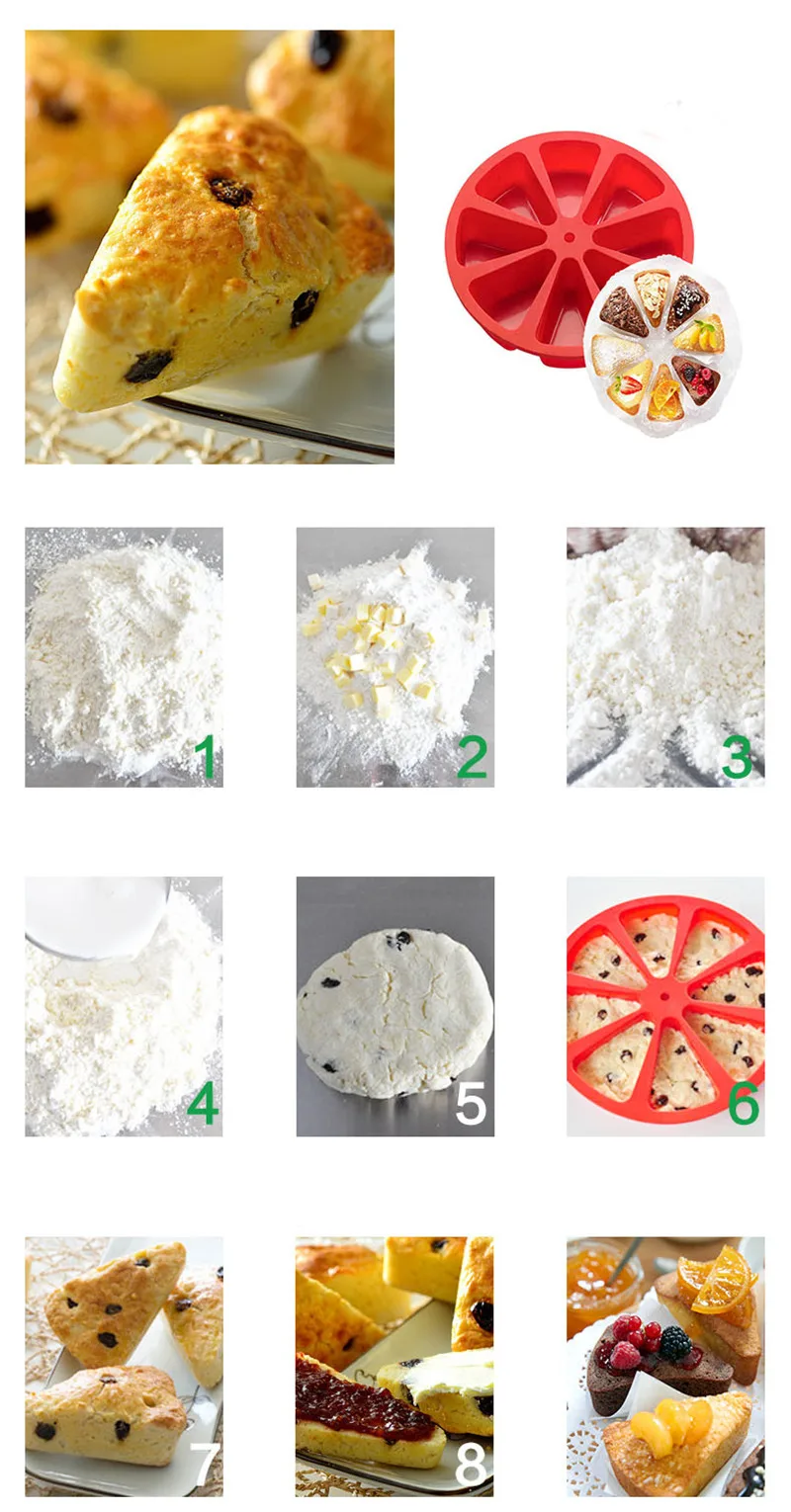 烤盘模具蛋糕盘硅胶蛋糕模布丁三角蛋糕模松饼烘焙工具方旦糖蛋糕模6