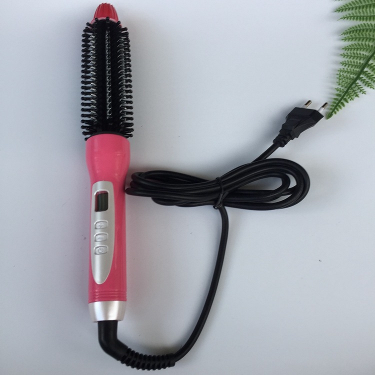 LCD Hair Curler 4 in 1 Electric Hair Curling Comb 32Mm Red - Shop at LoveMi