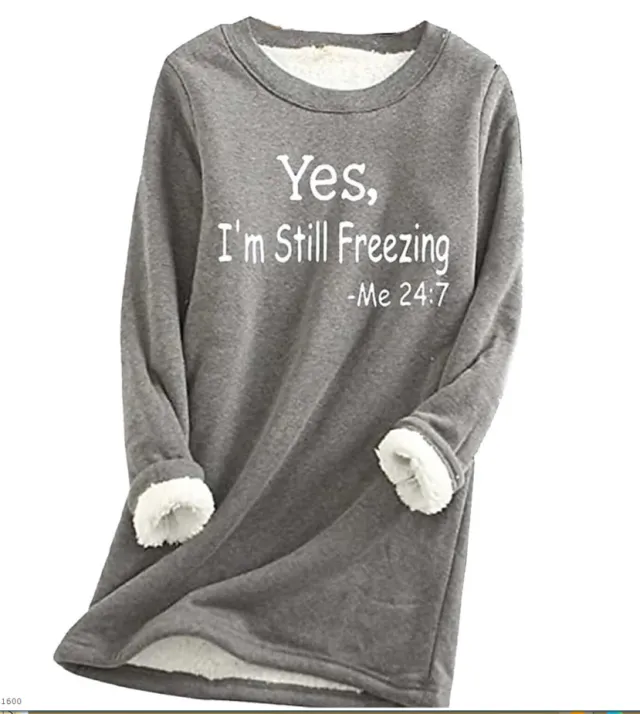 Autumn And Winter Women's Fleece lined Women's Round Neck Sweater Ltnswy313 4Xl - Shop at LoveMi