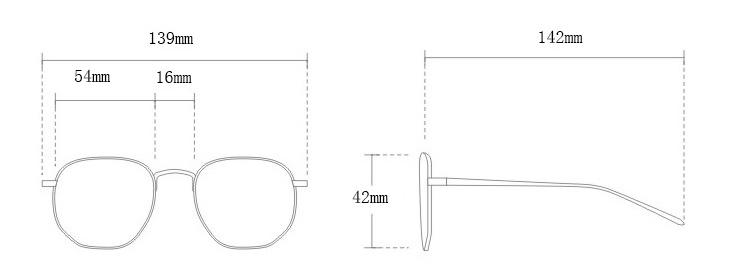 Retro Cat Eye Anti-blue Light Glasses Frame For Bare Face - Image 3