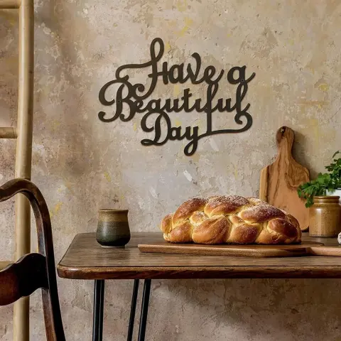 Have a Wonderful Day Decoration Wall Word Hanging Iron