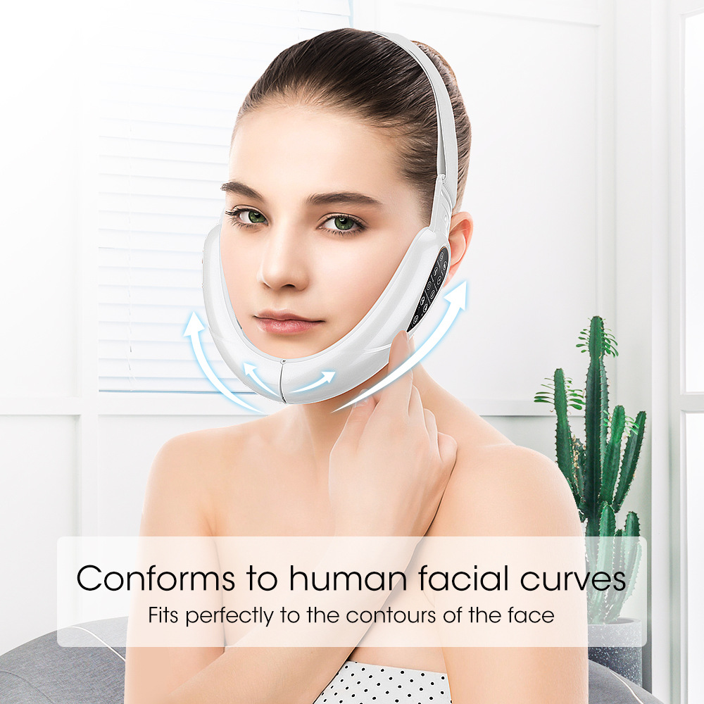 Household Hot Compress Micro Current Facial Massage Face Slimming Device