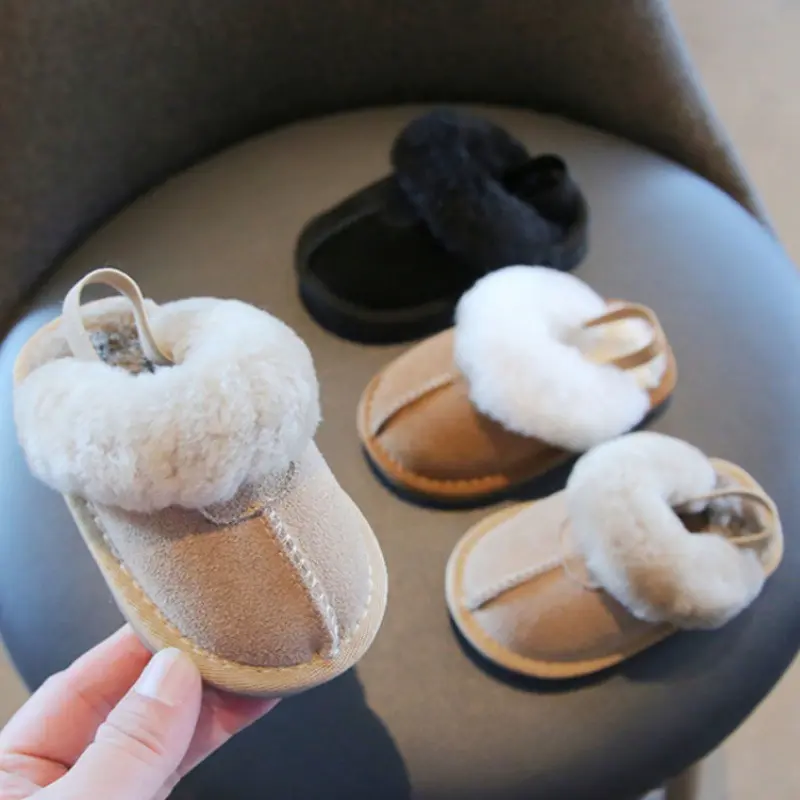 Suede Fleece-lined Cotton Shoes