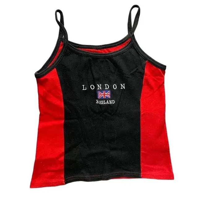 Women's Round Neck Pullover Sleeveless Embroidered Printed Casual T shirt Black 3 - Shop at LoveMi