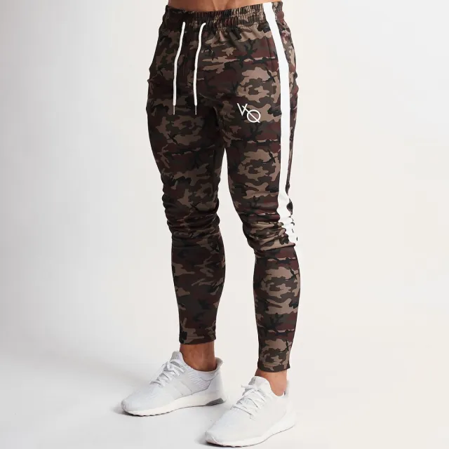 Stretch Side Stripe Camouflage Workout Training Pants Green - Shop at LoveMi